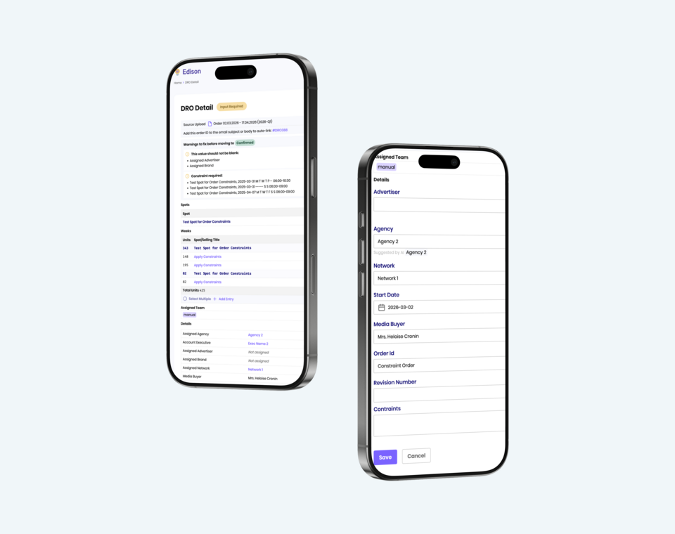 Automated Processing of Complex Order Documents